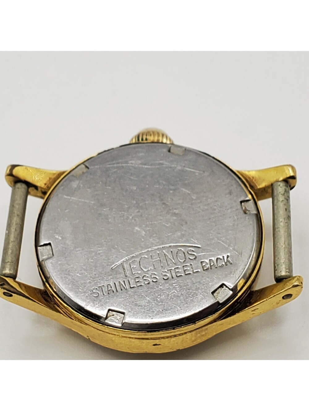 Vintage Technos Gold Filled 20 Microns Sub Dial Mechanical Watch Women Running - Picture 5 of 12
